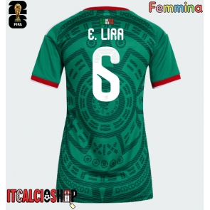 Messico Erik Lira #6 Prima Maglia Femmina Mondiali 2026 Manica Corta